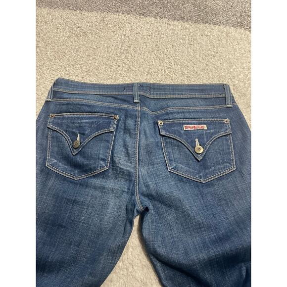 Hudson Womens 28 Flare Y2K 90s Low Rise Jeans Blue Made in USA *tiny flaw - Picture 6 of 15